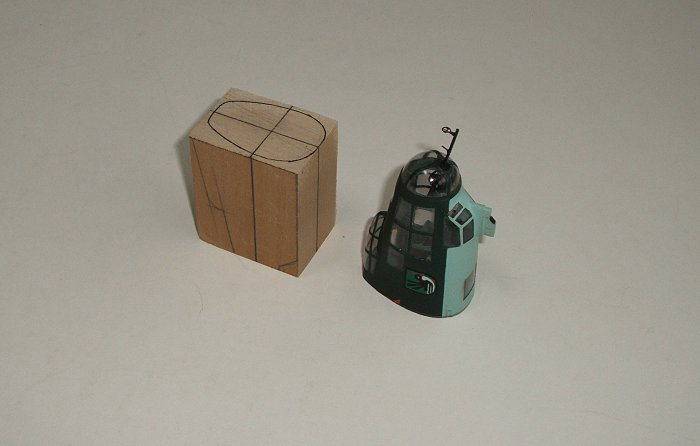 Nose section material block