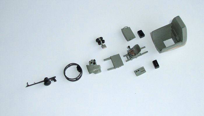 Interior parts for the nose bombardier’s position