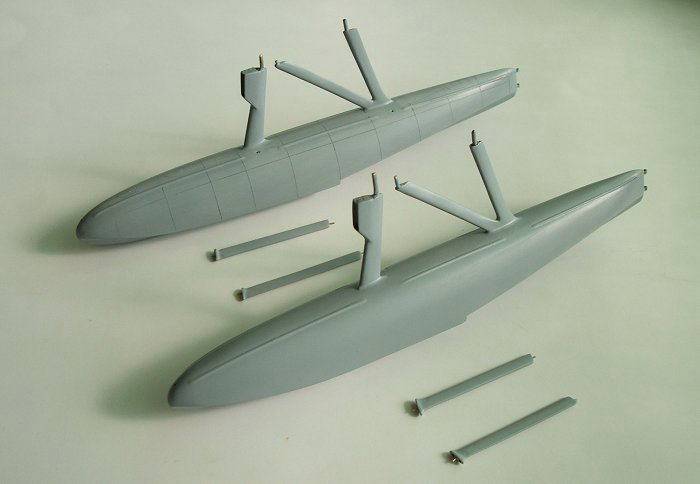 Surfacer coating on the floats