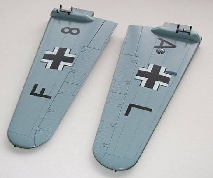 Bomb racks, landing light, and pitot tube socket