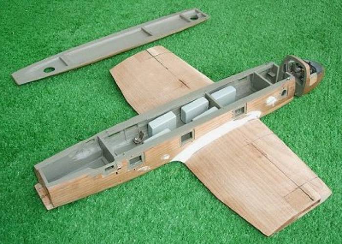Installation of parts in the nose section and fuselage interior