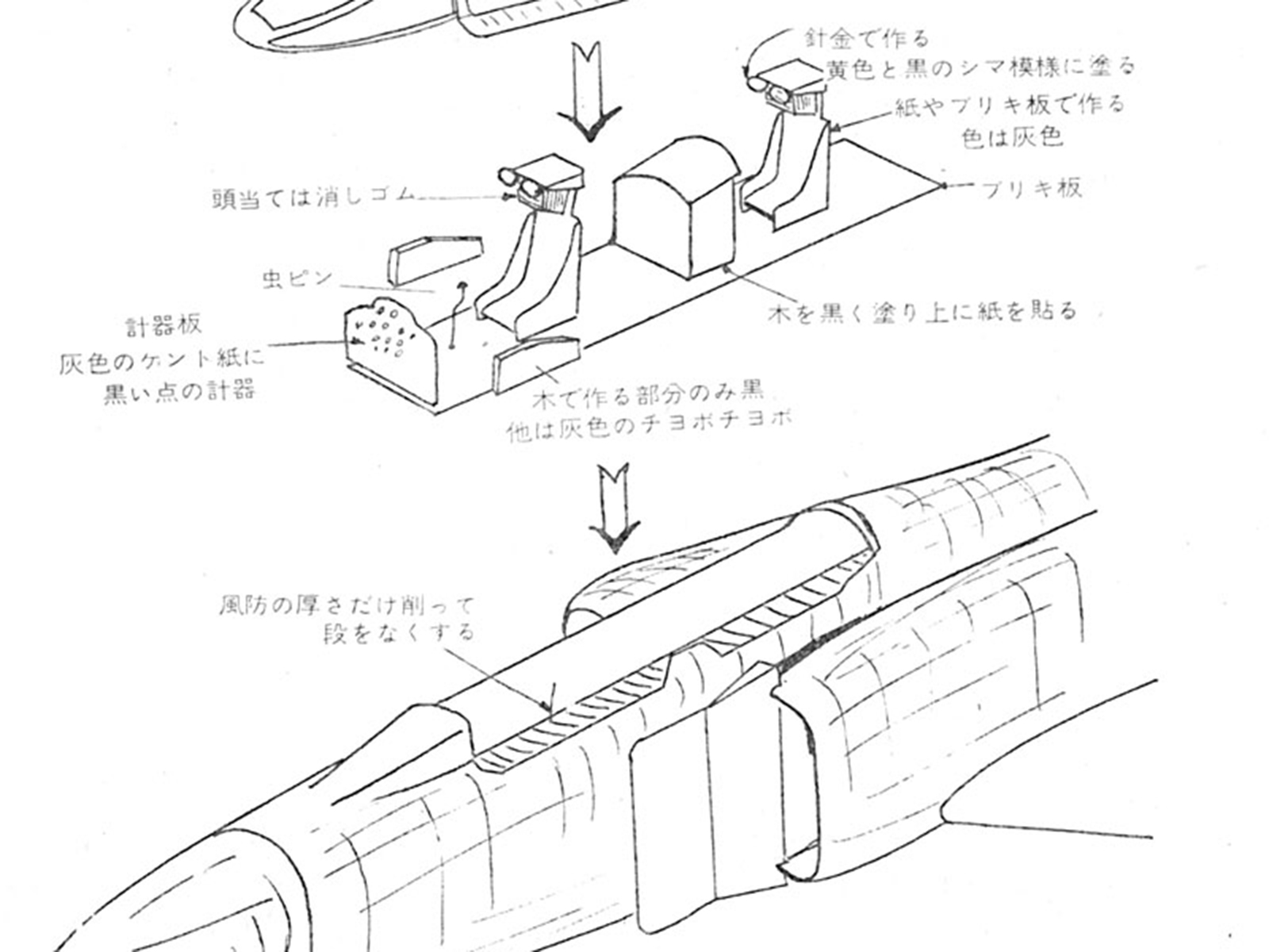 F-4B Phantom 制作記事の手順や説明が分かる誌面部分