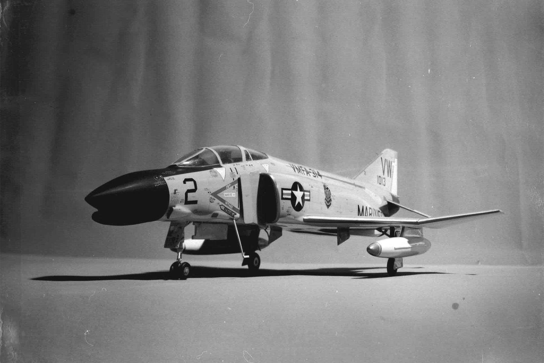 後年完成された F-4B Phantom ソリッドモデルの全体像